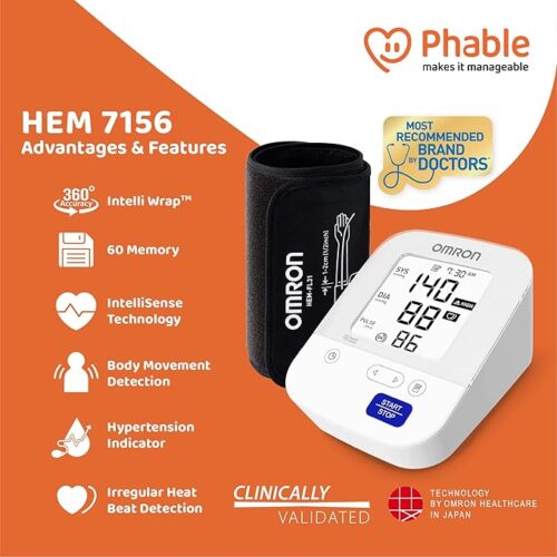 Omron HEM 7156 T Digital Blood Pressure Monitor with 360°