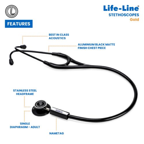 Life-Line Stethoscope Gold STH009