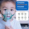 Gamma 4 LIFE LINE ALPHA Compressor Nebulizer with Complete Mask Kit for Kids and Adults | Nebuliser with Storage Compartment | Low-noise Nebulizing Machine with 2 Masks & 5 Filters
