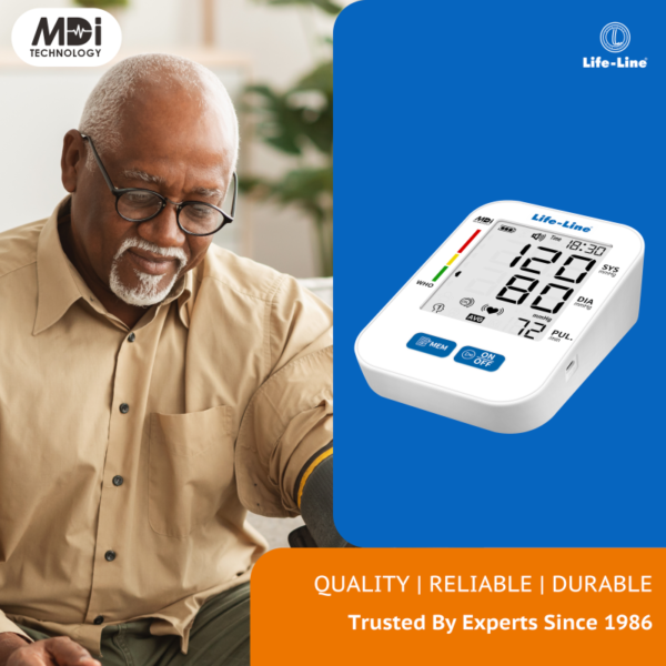 Life-Line L-2 Digital Fully Automatic Blood Pressure Monitor with MDI Technology (Large Display, Backlight & C-Type Port)