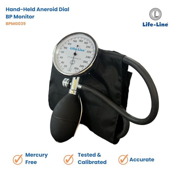 Life-Line Hand-Held palm3 Life-Line Hand-Held Aneroid Blood Pressure Apparatus (Palm Type)