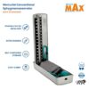 Max STD 2 LIFE LINE MAX STANDARD Portable Mercurial Blood Pressure Monitor Accurate Measurements | Superior Build Quality BPMB043