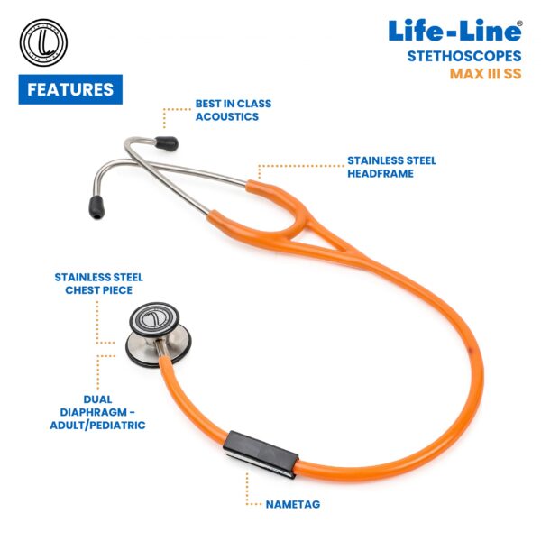 Life-Line Stethoscope Max 3 SS
