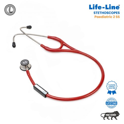 Red Life-Line Stethoscope Pediatric 2 SS
