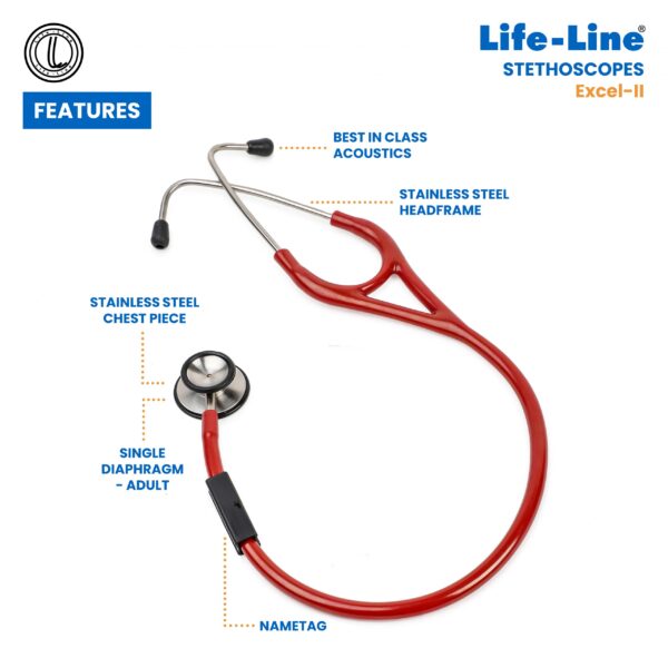 Red Life Line Stethoscope Excel 2