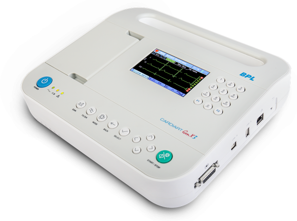 Genx-3-left-side-view- BPL Cardiart 3-channel ECG Machine GenX3