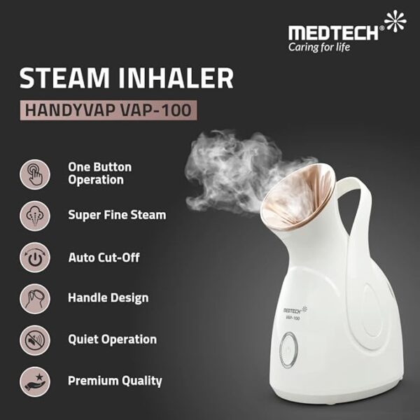 steamer 2 Medtech Nano Ionic Facial Steamer Handyvap VAP-100 with One Year Warranty