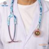 Add a heading - 15 LIFE LINE 'VICTORY BLUE' Stethoscope (Blue Camo with Rainbow Finish) | Single Diaphragm Chest Piece for Adults | Suitable for Doctors and Students
