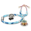 3 LIFE LINE 'VICTORY BLUE' Stethoscope (Blue Camo with Rainbow Finish) | Single Diaphragm Chest Piece for Adults | Suitable for Doctors and Students