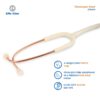 6 LIFE LINE 'HIMALAYAN ROSE' Stethoscope (White and Rose Gold)| Single Diaphragm Chest Piece for Adults | Suitable for Doctors and Students