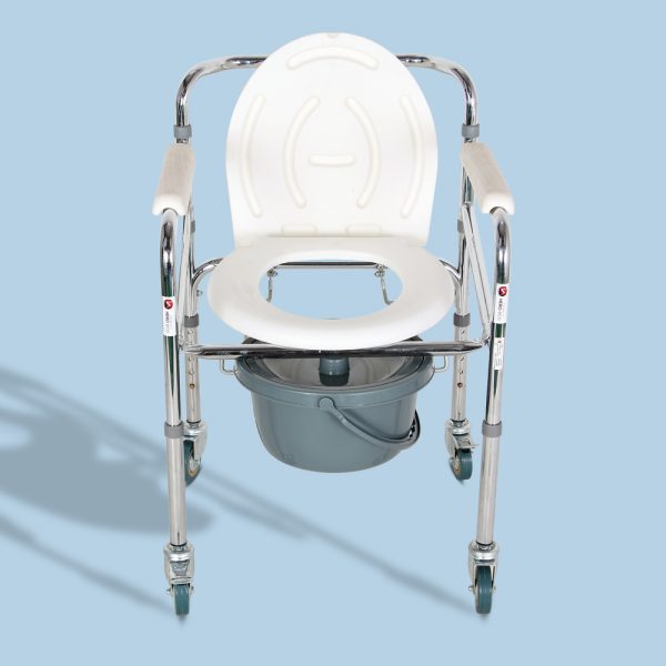 MHL-3003-2 Hero Eco Med Mediva Commode Chair with Arm Support and wheels MHL 3003