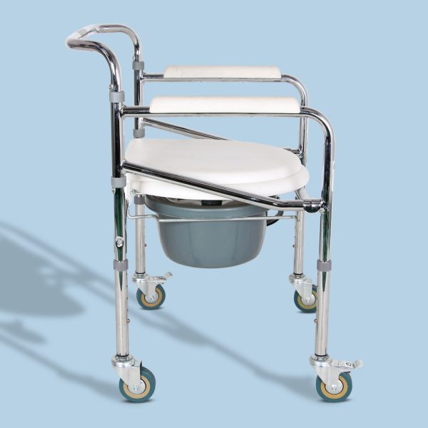 MHL-3003-3 Hero Eco Med Mediva Commode Chair with Arm Support and wheels MHL 3003
