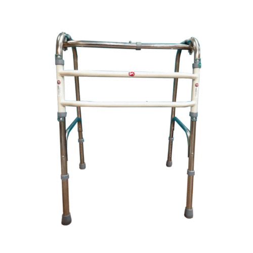 MHL_2017_SS_Walker_-_1 Hero Eco Med Stainless Steel Foldable Walker With Double Bar, MHL-2017-SS