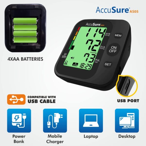 AS05-2 AccuSure AS05 Blood Pressure Monitor