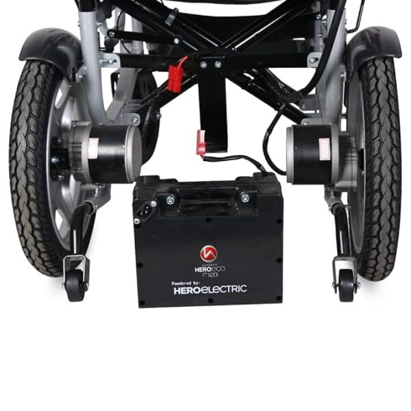 EWC 3 Hero MHL 1007 (LA) Electric Wheelchair with Metal rim rear wheels (Lead Acid Battery)