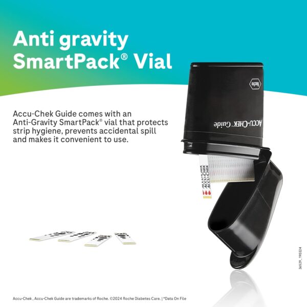 Guide Glucometer-4 Accu-Chek Guide Blood Glucose Glucometer (with Bluetooth) Kit with Vial of 10 Strips, 10 Lancets and a Lancing Device FREE for Accurate Blood Sugar Testing