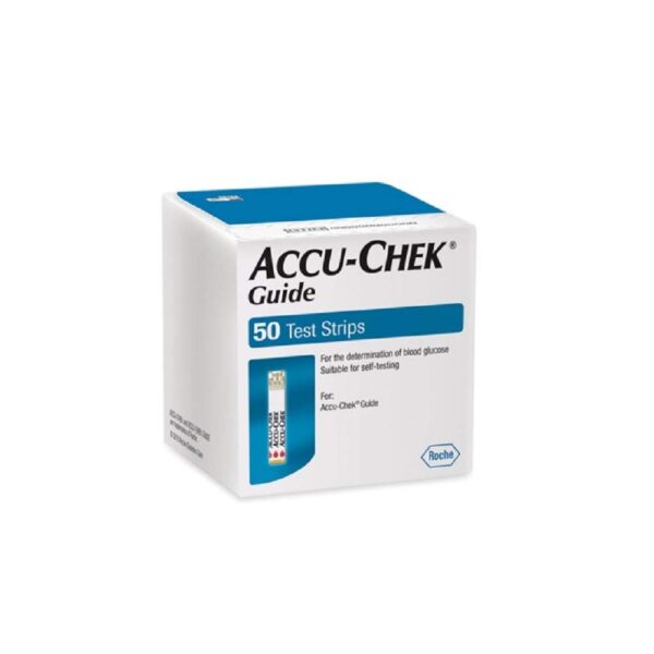 Guide Strips- 50T Accu-Chek Guide Strips Pack of 50 (White)