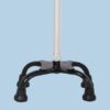 MHL-2010-Silver- Mediva Quadripod Walking Stick MHL 2010