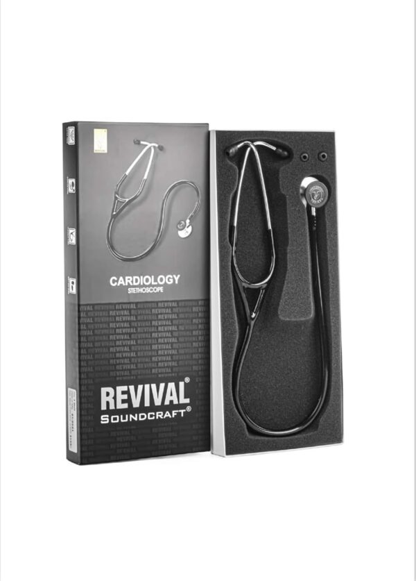 Soundcraft Black Revival Cardiology Soundcraft fully SS type heavy chest piece Stethoscope