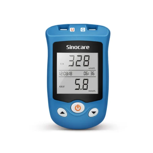1 Sinocare Safe AQ UG Blood Glucose Uric Acid Meter with Advanced Test Strips Lancet for Multifunctions