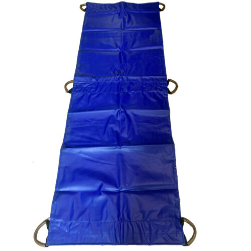 foldable stretcher-Back Heavy Nylon Foldable Soft Stretcher with Safety Belt, Emergency Medical Portable Stretcher for Patient
