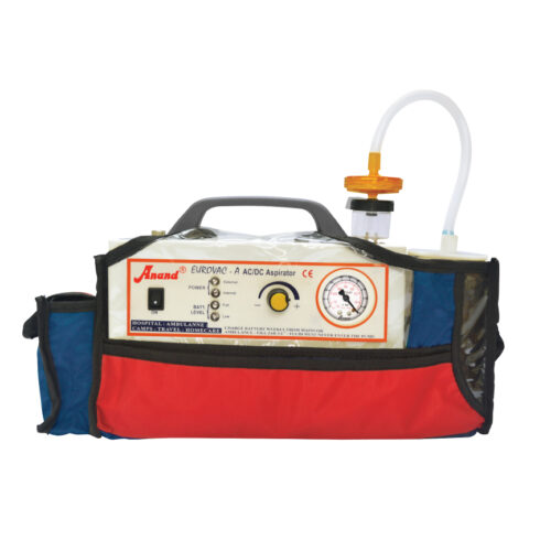 EUROVAC-A Anand Oil Free Piston Pump Suction Machine with internal rechargeable battery and electronic cut off sensore in a shoulder carry bag (Model - EUROVAC-A)