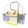 EUROVAC ADVANCE Anand Portable Suction- Oil Free Diaphagm Pump and electronic cut off sensor, SS Handle & 1 more sensor and Tubing (Model- EUROVAC ADVANCE)