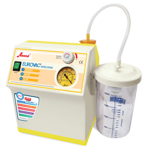 Eurovac AC Anand Portable Suction - Oil Free Diaphagm Pump and electronic cut off sensor (Model-EUROVAC AC)