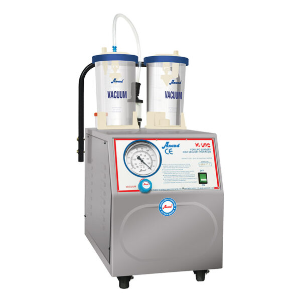 Hi-Vac SS Anand High Vacuum Suction Unit (50 ltrs/min) with cooling mechanism - Rotary Pump with 2 x 2 ltr PC Jars (MODEL - HI-VAC SS)