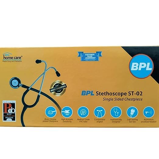 Version 1.0.0 BPL ST-02 Brass Chrome Plated Stethoscope