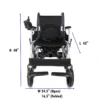 POWERWHEELCHAIR-Pic1-SizeRef Hero MHL 1007 (LFP) Electric Wheelchair with Metal rim rear wheels - Lithium battery