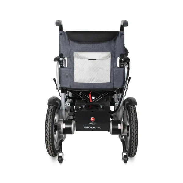 POWERWHEELCHAIR-Pic10 Hero MHL 1007 (LFP) Electric Wheelchair with Metal rim rear wheels - Lithium battery