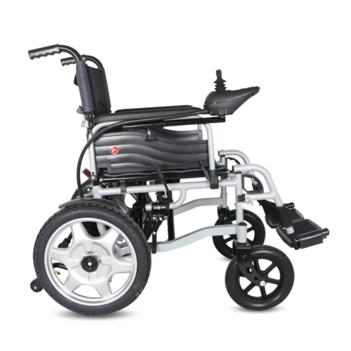 Hero MHL 1007 (LFP) Electric Wheelchair with Metal rim rear wheels - Lithium battery
