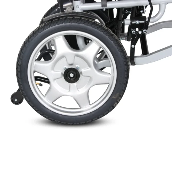 POWERWHEELCHAIR-Pic4 Hero MHL 1007 (LFP) Electric Wheelchair with Metal rim rear wheels - Lithium battery