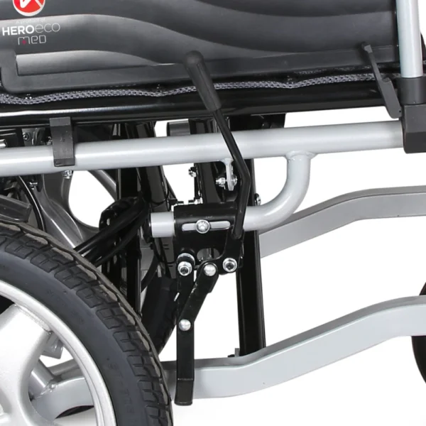 POWERWHEELCHAIR-Pic7 Hero MHL 1007 (LFP) Electric Wheelchair with Metal rim rear wheels - Lithium battery