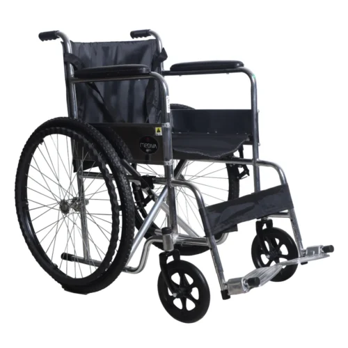 4 MHL 1009 Pro - Manual Wheelchair With Metallic Footrest