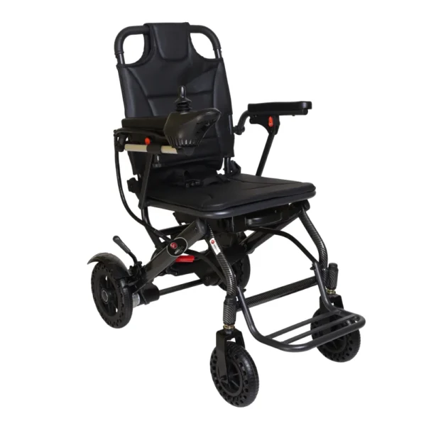 MHL1007-X-1withHEM Hero MHL 1007 X - Lightweight Foldable Electric Wheelchair (18 Kgs only)