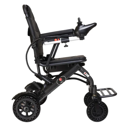 MHL1007-X-4withHEM Hero MHL 1007 X - Lightweight Foldable Electric Wheelchair (18 Kgs only)