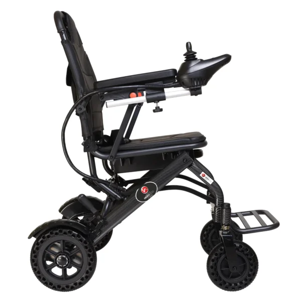 MHL1007-X-4withHEM Hero MHL 1007 X - Lightweight Foldable Electric Wheelchair (18 Kgs only)