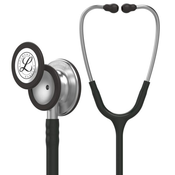 5620-3 3M Littmann Classic III Stainless Steel Chestpiece Monitoring Stethoscope - Black Tube 5620