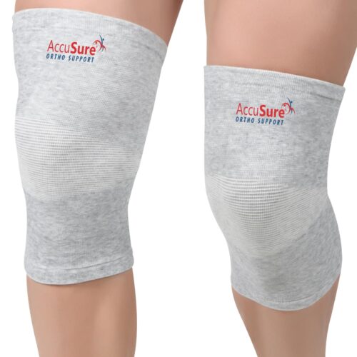 61Rc1CIe0+L._SL1100_ AccuSure Bamboo Yarn Orthopedic Knee Support Cap Brace Sleeves Pair