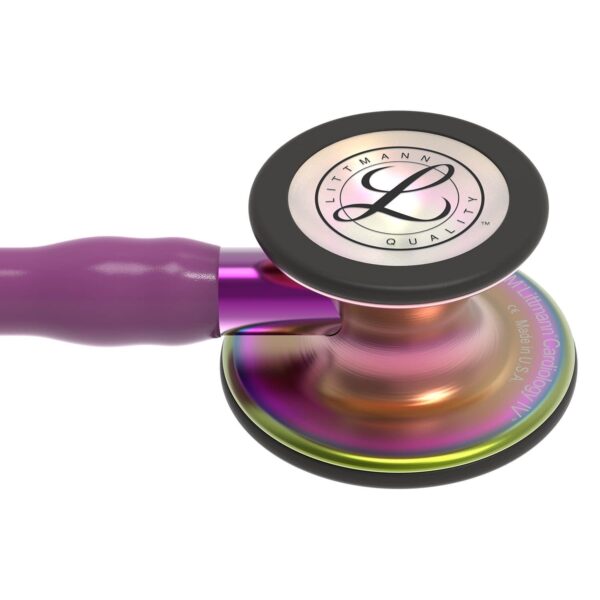 6205-02 3M Littmann Cardiology IV Diagnostic Stethoscope Rainbow & Plum – Violet Stem 6205
